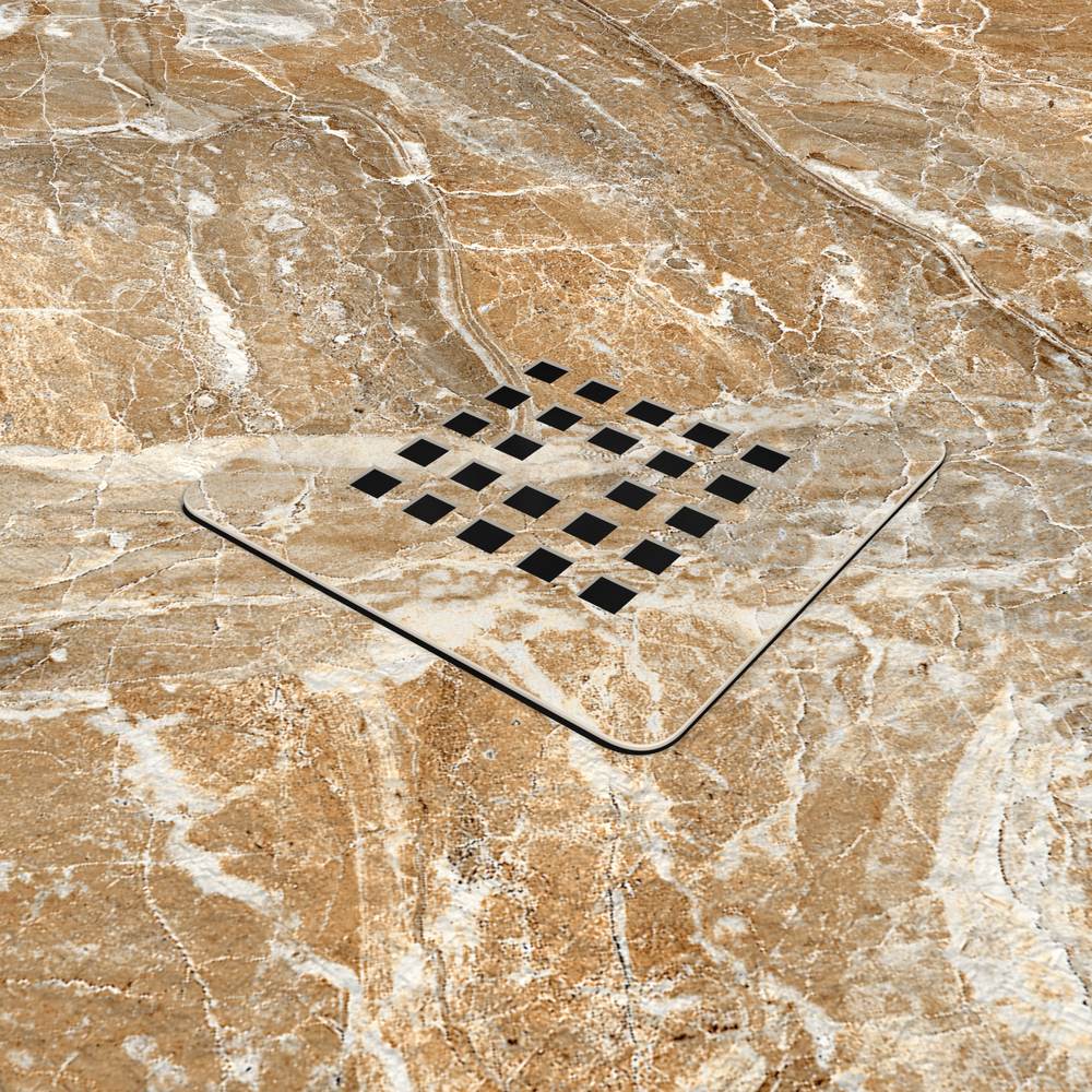 Base de duche em resina com textura de ardósia. Efeito mármore LODEN - antiderrapante STONE 3D moderno – imagem 3