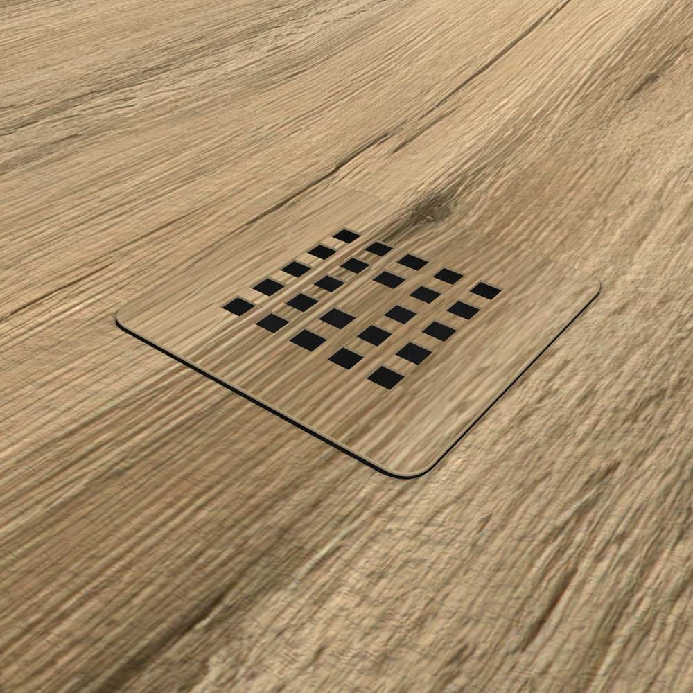 Base de duche em resina com efeito madeira BORKEN, textura de ardósia - antiderrapante STONE 3D moderno – imagem 3