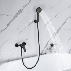 Kit de Duche Monocomando NATURE Preto Fosco
