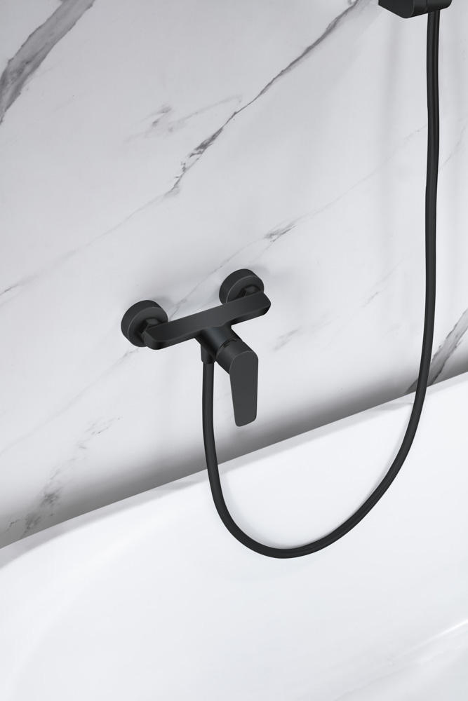 Kit de Duche Monocomando NATURE Preto Fosco