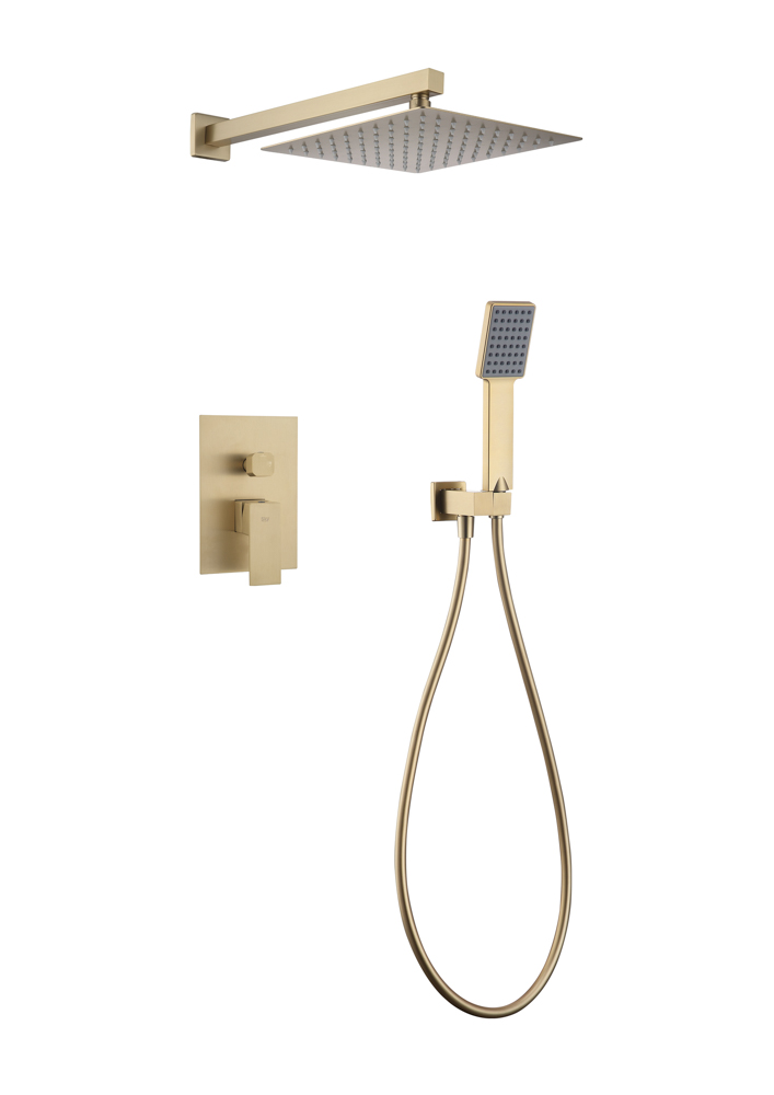 Conjunto de Duche Encastrável DREAM Ouro Escovado