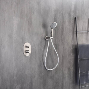 Conjunto de Duche Encastrável SOUL Níquel Escovado