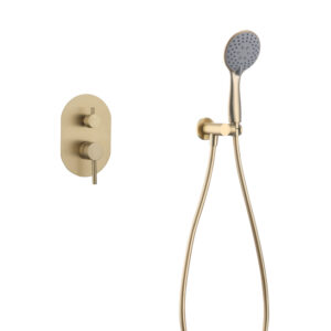 Conjunto de Duche Encastrável SOUL Ouro Escovado
