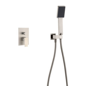 Conjunto de Duche Encastrável SPIRIT Níquel Escovado