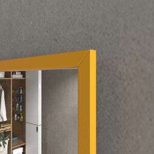 Lavatório suspenso à medida FIONA com cuba centrada SOLID SURFACE Amarelo narciso – imagem 2
