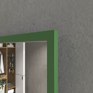 Lavatório suspenso à medida FIONA com cuba centrada SOLID SURFACE Verde esmeralda – imagem 2