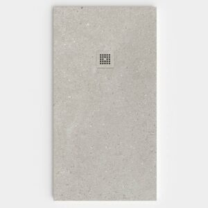 Base de duche efeito cimento Escandinavo - antiderrapante STONE 3D moderno – imagem 1