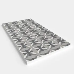 Base de duche em resina com textura de ardósia. Efeito hidráulico ANDALUS - antiderrapante STONE 3D moderno – imagem 2