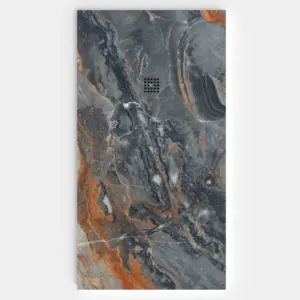 Base de duche em resina com textura de ardósia. Efeito mármore ATHENEA - antiderrapante STONE 3D moderno – imagem 1