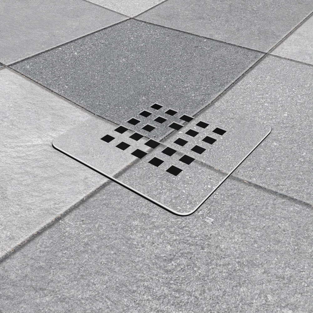 Base de duche em resina com textura de ardósia. Efeito hidráulico CUADRATE - antiderrapante STONE 3D moderno – imagem 3