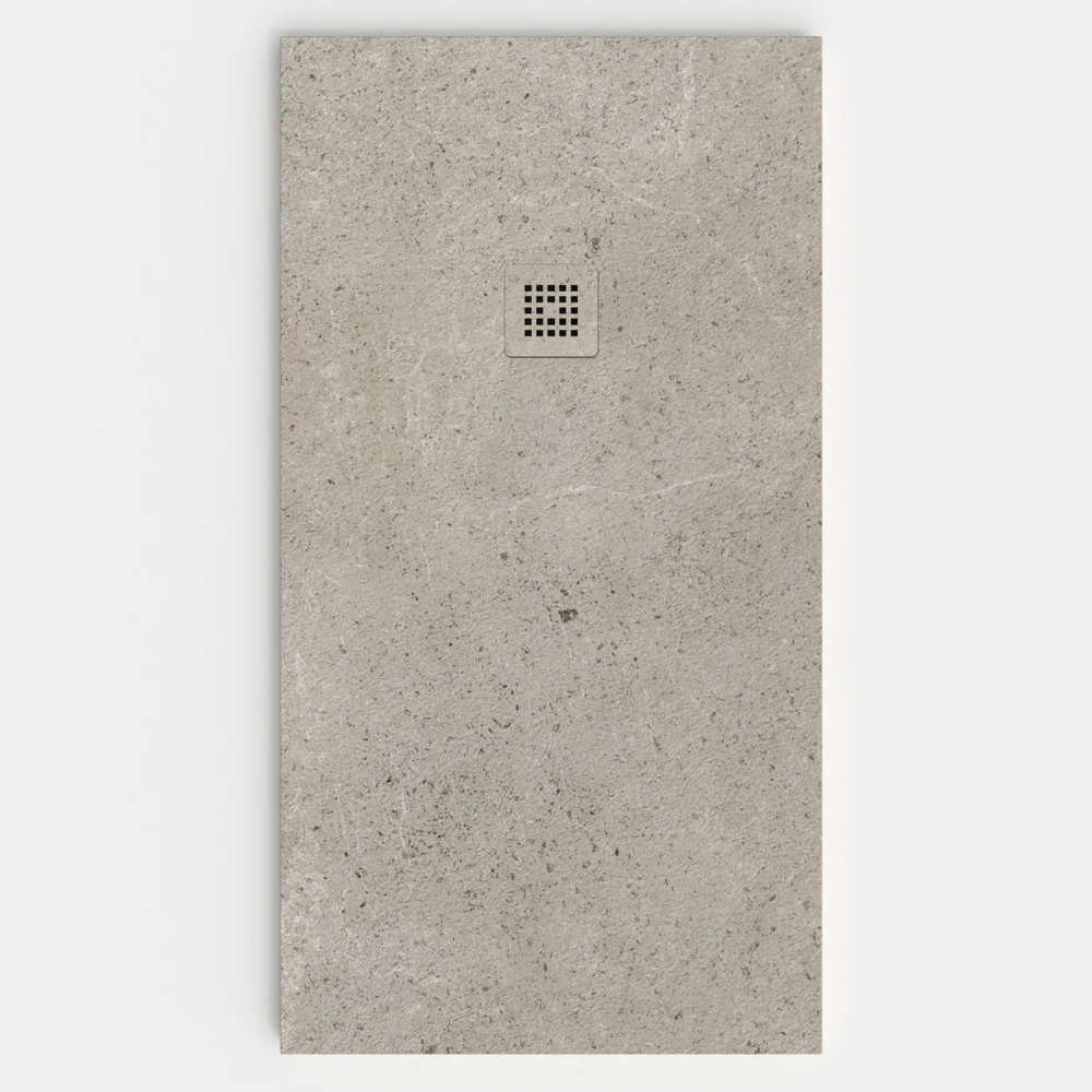 Base de duche em resina com textura de ardósia. Efeito mármore DISTONIC - antiderrapante STONE 3D moderno – imagem 1