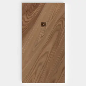 Base de duche em resina com efeito madeira FORAST GRAIN, textura de ardósia - antiderrapante STONE 3D moderno – imagem 1