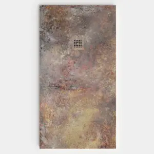 Base de duche em resina com textura de ardósia. Efeito mármore GRIGIUS - antiderrapante STONE 3D moderno – imagem 1