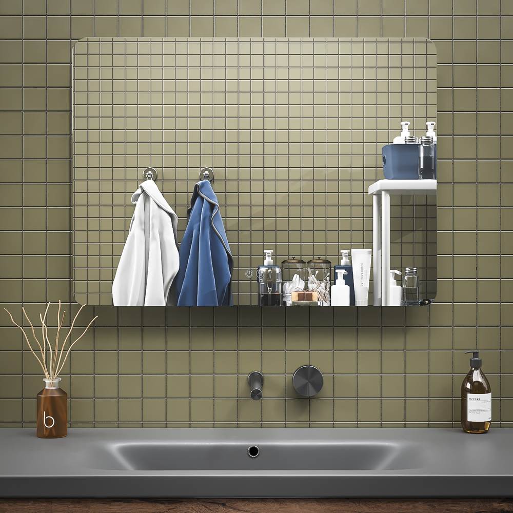 Espelho de casa de banho HYDRA retangular com luz LED ambiente – imagem 3