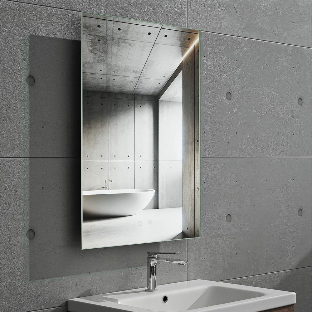 Espelho de casa de banho KAYRA retangular com luz LED ambiente – imagem 3