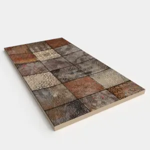 Base de duche em resina com textura de ardósia. Efeito hidráulico MIXER - antiderrapante STONE 3D moderno – imagem 2