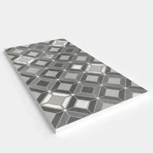 Base de duche em resina com textura de ardósia. Efeito hidráulico MOSAIKA - antiderrapante STONE 3D moderno – imagem 2