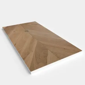 Base de duche em resina com efeito madeira NORDIC PLANK, textura de ardósia - antiderrapante STONE 3D moderno – imagem 2