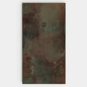 Base de duche em resina com textura de ardósia. Efeito mármore OXYUM - antiderrapante STONE 3D moderno – imagem 1