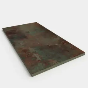 Base de duche em resina com textura de ardósia. Efeito mármore OXYUM - antiderrapante STONE 3D moderno – imagem 2