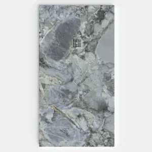 Base de duche em resina com textura de ardósia. Efeito mármore PORTUS - antiderrapante STONE 3D moderno – imagem 1