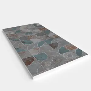 Base de duche em resina com textura de ardósia. Efeito hidráulico RETRO - antiderrapante STONE 3D moderno – imagem 2