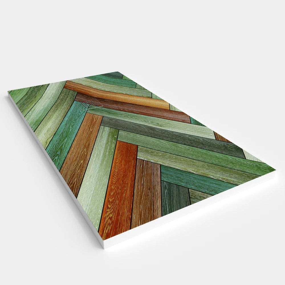 Base de duche em resina com efeito madeira SELVA NATURAL, textura de ardósia - antiderrapante STONE 3D moderno – imagem 3