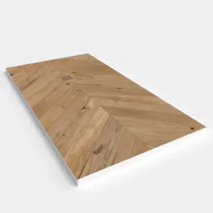 Base de duche em resina com efeito madeira WILD OAK, textura de ardósia - antiderrapante STONE 3D moderno – imagem 2