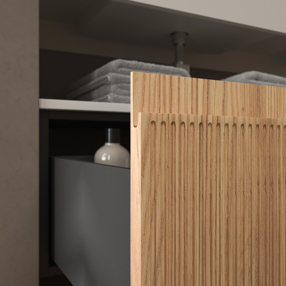 Móvel de casa de banho suspenso NIC 3 gavetas CEMBRANO com tampo SOLID SURFACE – imagem 6