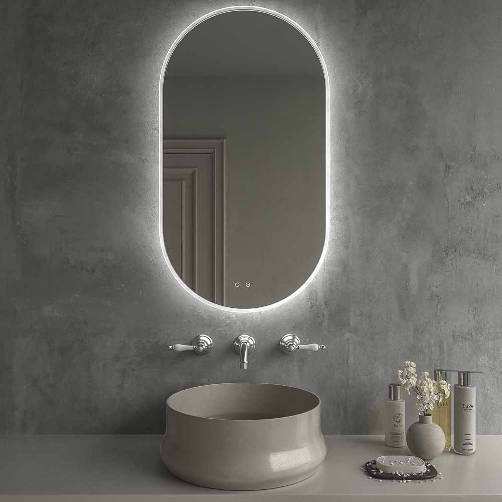 Espelho elítico BEGIN com LED perimetral frontal