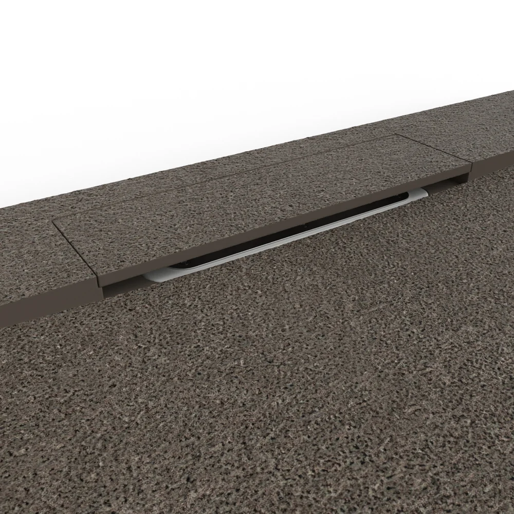 Base de duche PLASTER 3D efeito cimento artisan – detalhe