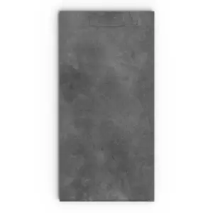 Base de duche PLASTER 3D efeito cimento chalk – vista frontal