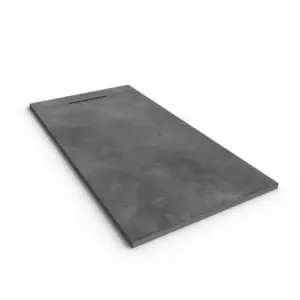 Base de duche PLASTER 3D efeito cimento chalk – perspetiva