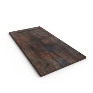 Base de duche PLASTER 3D efeito cimento grey – perspetiva