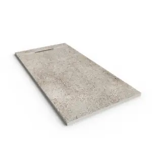 Base de duche PLASTER 3D efeito cimento Industrial – perspetiva