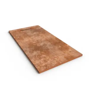 Base de duche PLASTER 3D efeito cimento raw – perspetiva