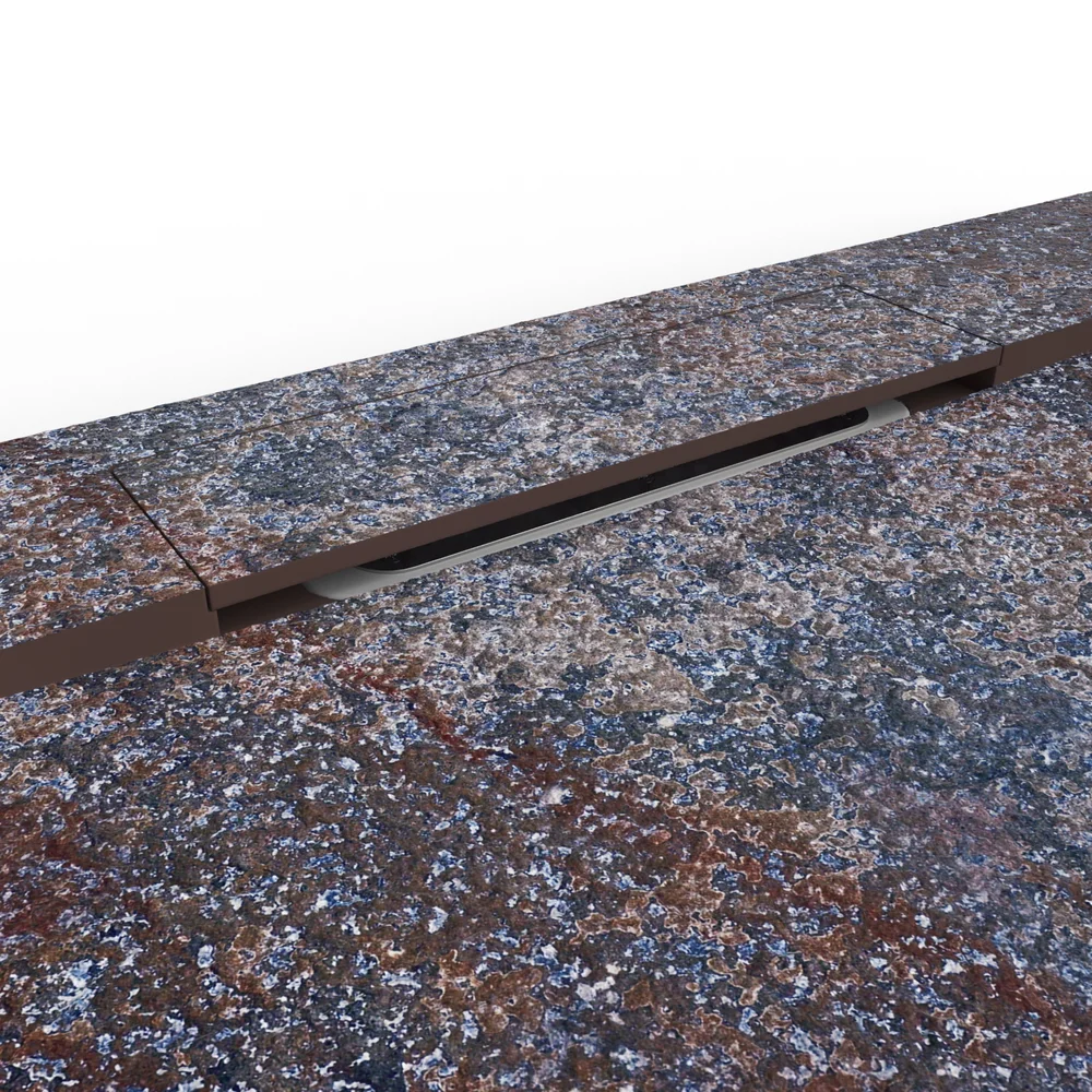 Base de duche PLASTER 3D efeito cimento shadow – detalhe