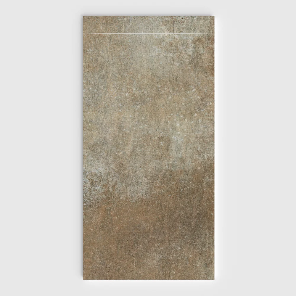 Base de duche PLASTER 3D efeito cimento ARKETA – vista frontal