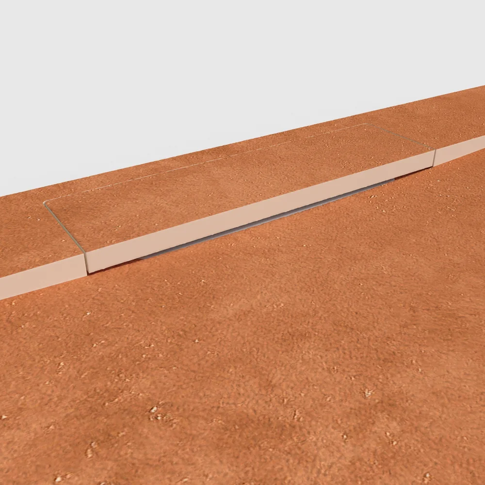 Base de duche PLASTER 3D efeito cimento BASALUX – detalhe