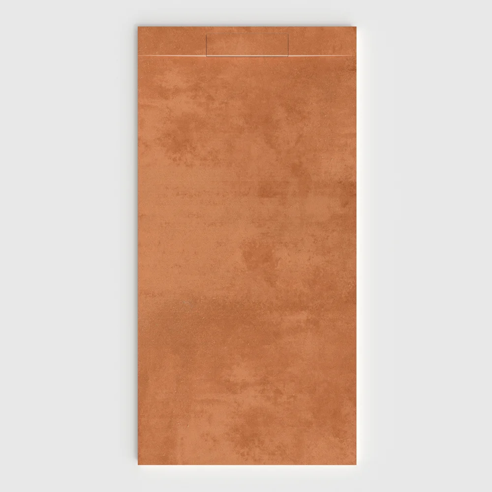 Base de duche PLASTER 3D efeito cimento BASALUX – vista frontal