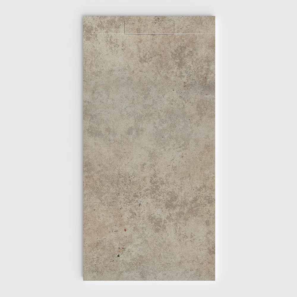 Base de duche PLASTER 3D efeito cimento BETONIK – vista frontal