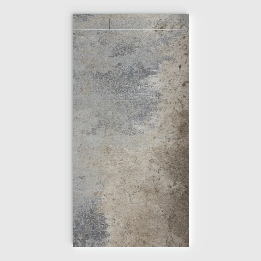 Base de duche PLASTER 3D efeito cimento CEMLUX – vista frontal