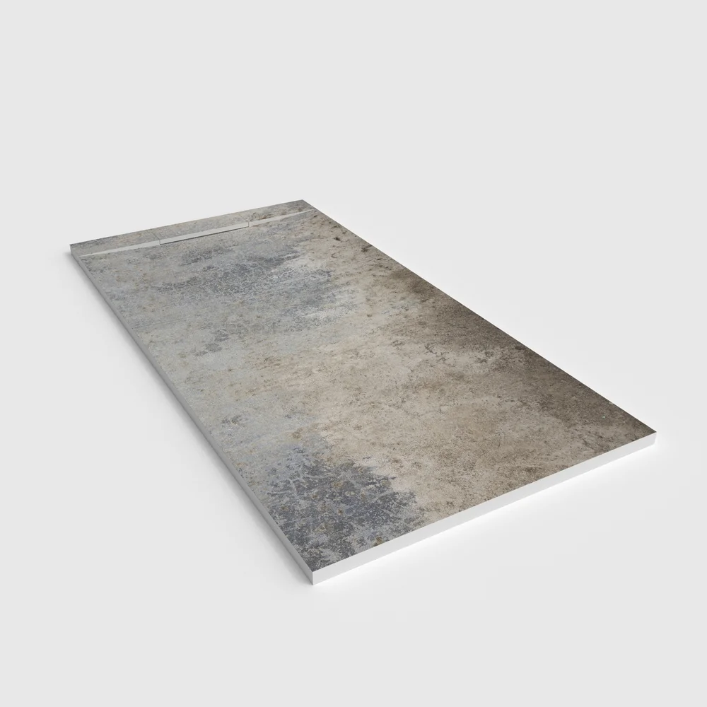 Base de duche PLASTER 3D efeito cimento CEMLUX – perspetiva