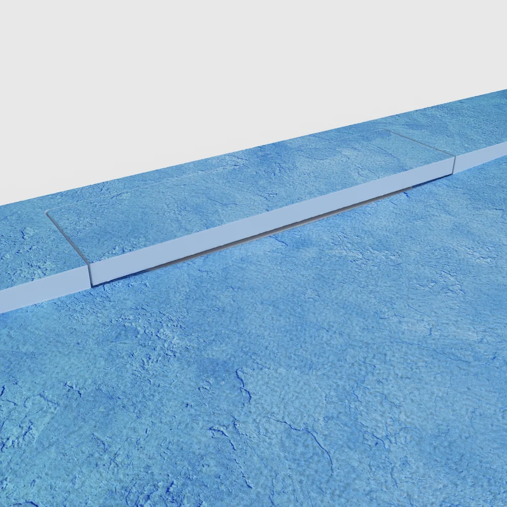 Base de duche PLASTER 3D efeito cimento CIVIKA – detalhe
