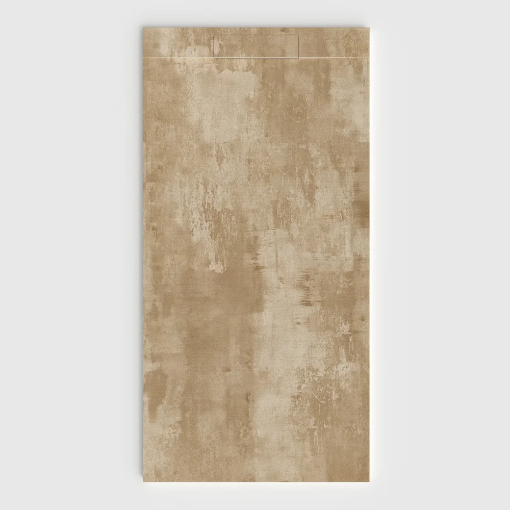 Base de duche PLASTER 3D efeito cimento DUREON – vista frontal