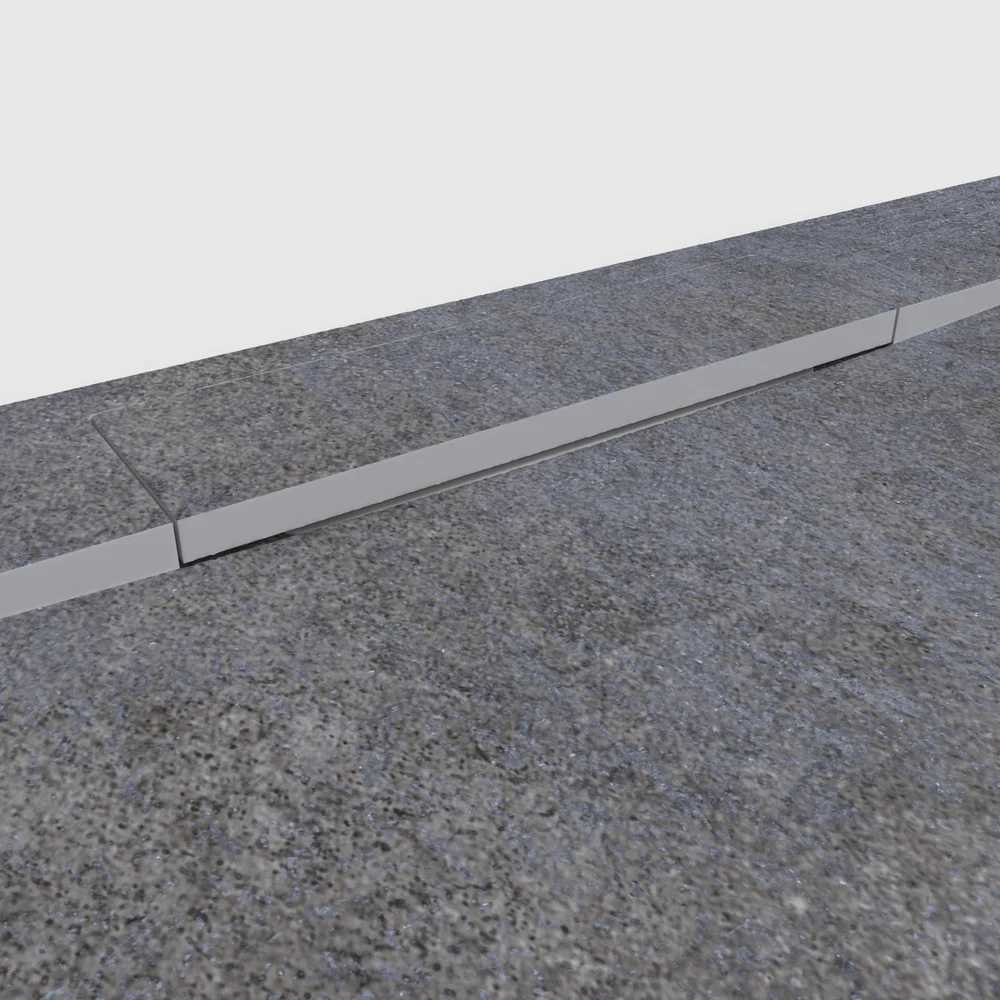 Base de duche PLASTER 3D efeito cimento LUNEXOR – detalhe