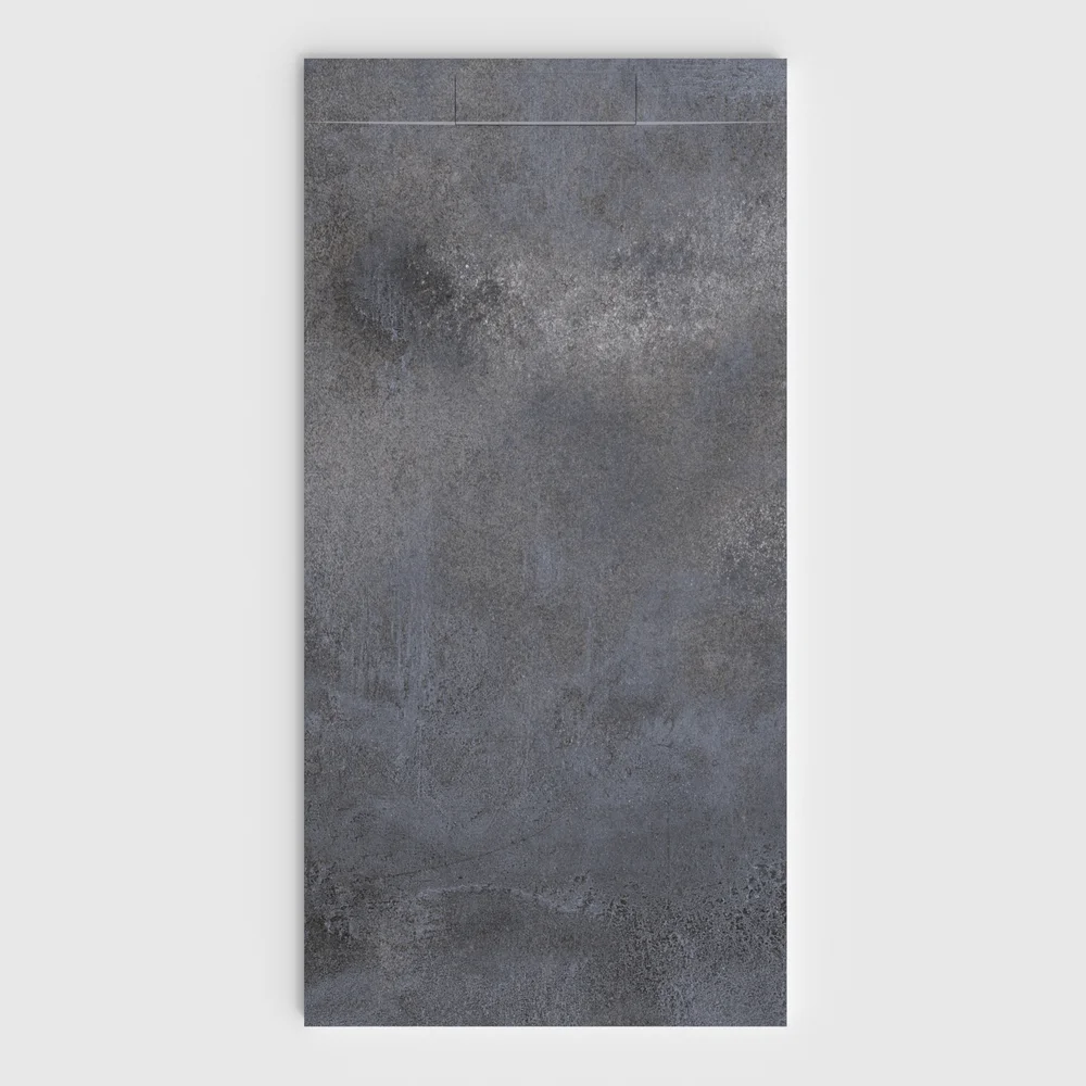Base de duche PLASTER 3D efeito cimento LUNEXOR – vista frontal