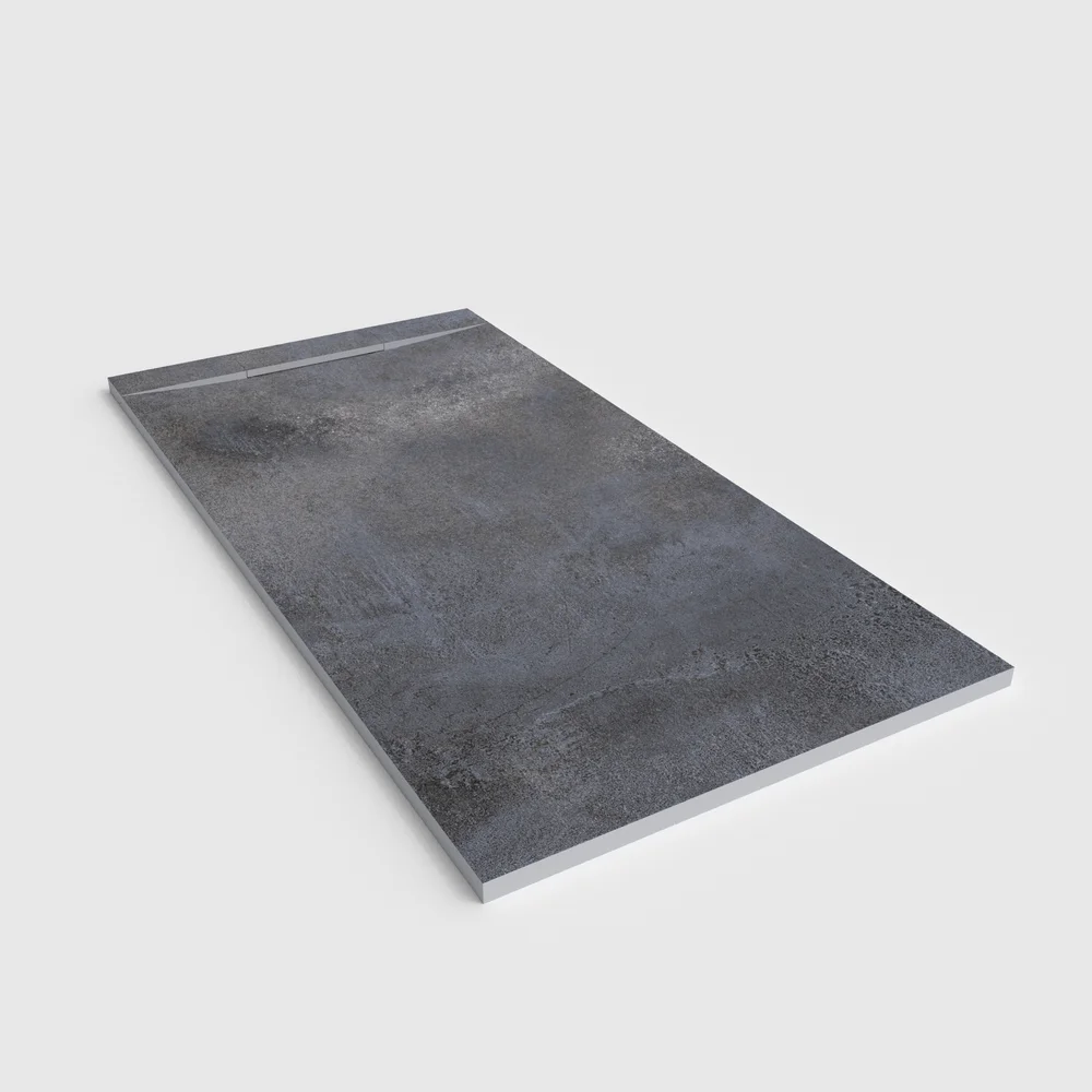 Base de duche PLASTER 3D efeito cimento LUNEXOR – perspetiva