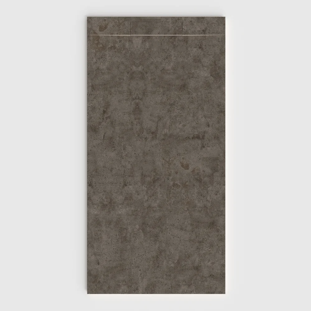 Base de duche PLASTER 3D efeito cimento MORTEXA – vista frontal