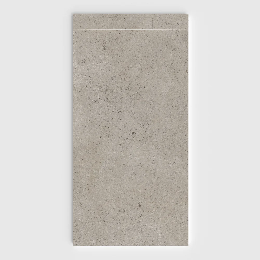 Base de duche PLASTER 3D efeito cimento SARRIA – vista frontal
